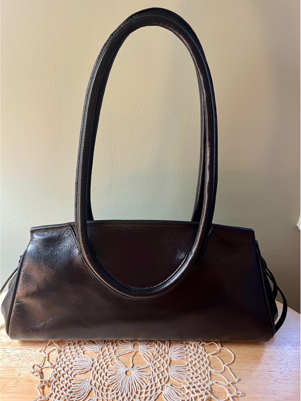 STAUD Maude Black Leather Shoulder Bag - Picture 5 of 9